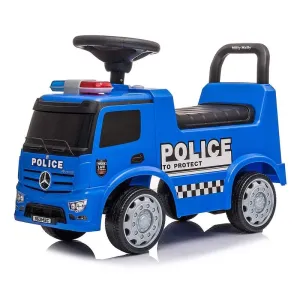 MILLY MALLY - Detské odrážadlo so zvukom Mercedes POLICE modré