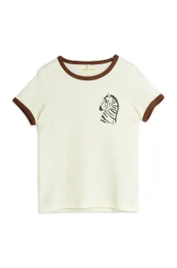 Detské bavlnené tričko Mini Rodini biela farba, s potlačou #219726