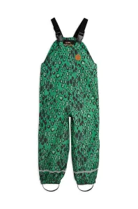 Detské nohavice Mini Rodini zelená farba, #265846