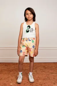 Detské plavkové šortky Mini Rodini béžová farba #8368361