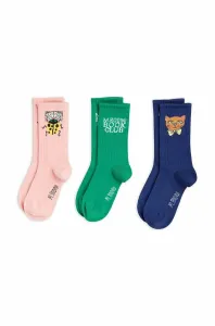 Detské ponožky Mini Rodini 3-pak zelená farba