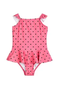 Jednodielne detské plavky Mini Rodini ružová farba #8468384
