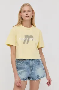 Bavlnené tričko Miss Sixty žltá farba #7175229