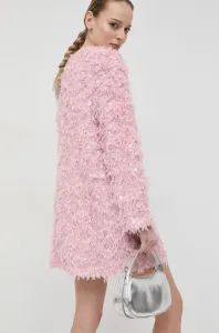 Šaty Miss Sixty ružová farba, mini, rovný strih