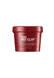 Missha Amazon Red Clay™ čistiaca maska pre redukciu kožného mazu a minimalizáciu pórov s ílom 110 ml