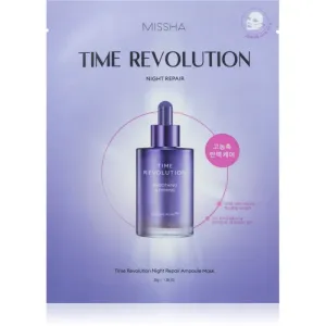 Missha Time Revolution Night Repair Ampoule plátenná maska proti vráskam 30 g