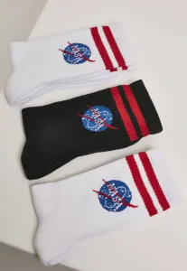 Mr. Tee NASA Insignia Socks 3-Pack white/black/white - Size:39–42