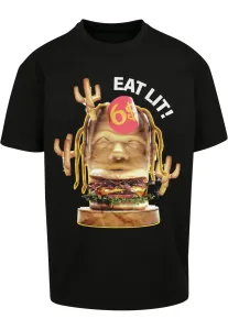 Pánske tričko MR.TEE Eat Lit Oversize Farba: black, Veľkosť: L