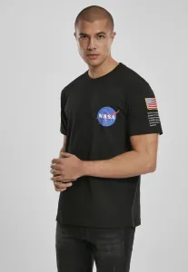 Mr. Tee NASA Insignia Logo Flag Tee black - Size:XS