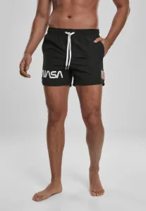 Mr. Tee NASA Worm Logo Swim Shorts black - Size:L