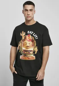 Pánske tričko MR.TEE Eat Lit Oversize Farba: black, Veľkosť: XXL