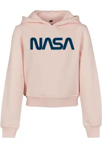 Mister Tee Kids NASA Cropped Hoody pink - 134/140