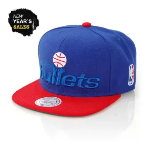 Mitchell & Ness XL Logo Washington Bullets 2 Tone Snapback - Size:UNI