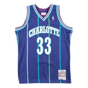 Mitchell & Ness Charlotte Hornets #33 Alonzo Mourning Swingman Jersey purple - Size:2XL