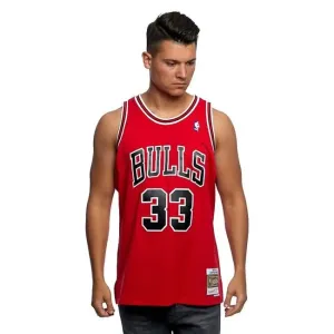 Mitchell & Ness Chicago Bulls #33 Scottie Pippen red Swingman Jersey - Size:S