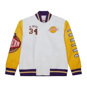 Mitchell & Ness Los Angeles Lakers #34 Shaquille O'Neal Player Burst Warm Up Jacket multi/white - Size:L