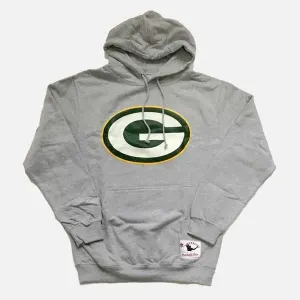 Mitchell & Ness sweatshirt Green Bay Packers NFL Team Logo Hoody grey - Size:4XL