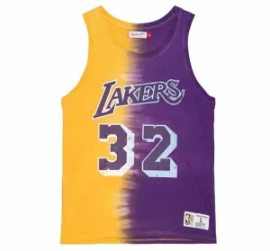 Mitchell & Ness tank top Los Angeles Lakers Tie Dye Cotton N&M Tank purple/yellow - Size:L