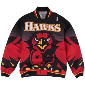 Mitchell & Ness jacket Atlanta Hawks Authentic Warm Up Jacket black - Size:M