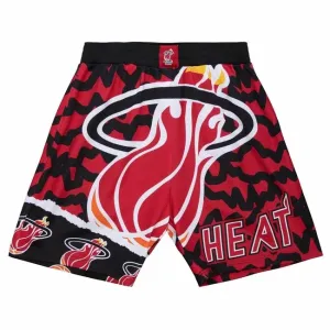 Mitchell & Ness shorts Miami Heat Jumbotron 2.0 Submimated Mesh Shorts red/black - Size:2XL