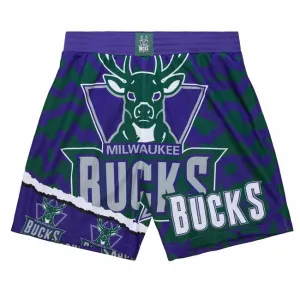 Mitchell & Ness shorts Milwaukee Bucks Lakers Jumbotron 2.0 Submimated Mesh Shorts purple - Size:2XL