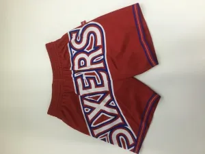 Mitchell & Ness shorts Philadelphia 76ers NBA Blow Out Fashion Short red - Size:L