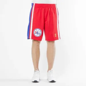 Mitchell & Ness shorts Philadelphia 76ers red/royal Swingman Shorts  - Size:L