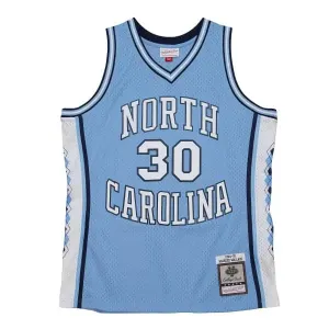 Mitchell & Ness University Of North Carolina #30 Rasheed Wallace Swingman Road Jersey light blue - Size:2XL