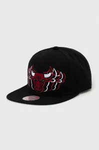 Šiltovka Mitchell&Ness Chicago Bulls čierna farba, s nášivkou #8691567