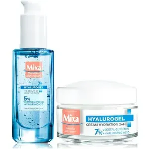 MIXA Hyalurogél sérum + light cream súprava 80 ml