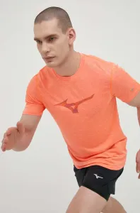 Bežecké tričko Mizuno Core RB oranžová farba, s potlačou