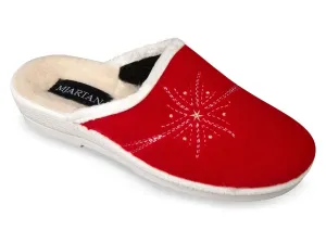 Dámske červené papuče MJARTAN LISA 5 #8667640