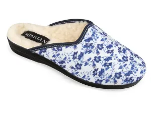 Dámske modré vzorované papuče MJARTAN JARKA