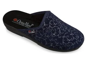 Dámske modré vzorované papuče MJARTAN LARA 2