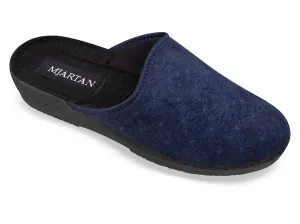 Dámske modré vzorované papuče MJARTAN LARA