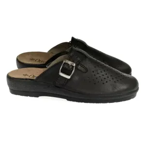 Pánske kožené čierme papuče MJARTAN DEREK #5299830