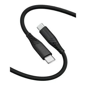 EKO KÁBEL Silikon USB-C/ USB-C 1,2 M 60W Čierna