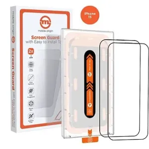 Mobile Origin Orange Screen Guard iPhone 15 2 ks s aplikátorom