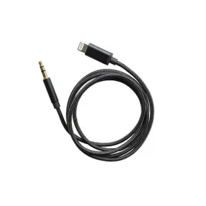 mobilNET prepájací kábel AUX s konektormi Lightning / 3,5 mm jack, 1M, Eko balenie #2700480
