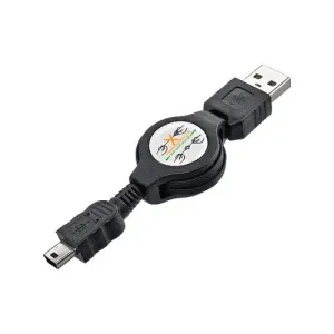 Nabíjací kábel USB /mini USB vyťahovací