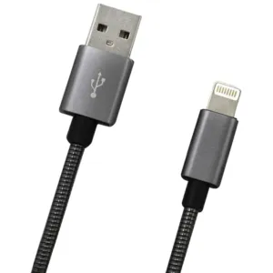MobilNET Dátový a nabíjací kábel USBLightning, 2A, 1m, sivý KAB-0099-USB-LIGHT