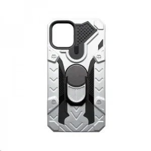 Iphone 12 Pro Max strieborné puzdro plastové puzdro s držiakom na prst