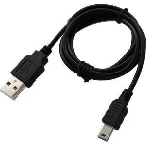 Nabíjací kábel MobilNET MiniUSB/USB 2A 1m Čierny