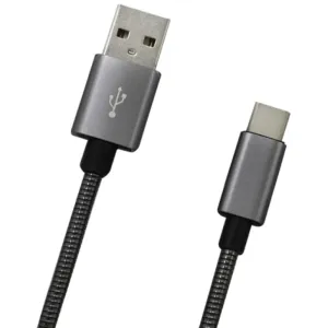 MobilNET Dátový a nabíjací kábel USBUSB-C, 2A, 1m, sivý KAB-0096-USB-TYPEC