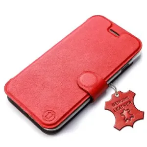 Mobiwear kožené flip na Xiaomi Redmi 10C – Červené