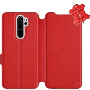 Flip puzdro na mobil Xiaomi Redmi Note 8 Pro – Červené – kožené – Red Leather