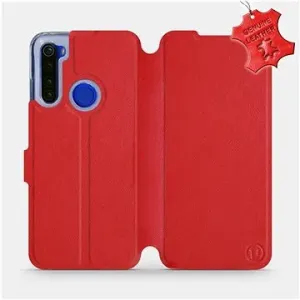 Flip puzdro na mobil Xiaomi Redmi Note 8T – Červené – kožené – Red Leather