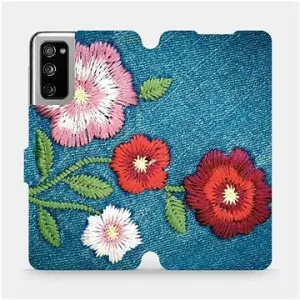 Flipové puzdro na mobil Samsung Galaxy S20 FE – MD05P Džínsové kvety