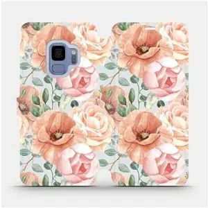 Flip puzdro na mobil Samsung Galaxy S9 – MP02S Pastelové kvety