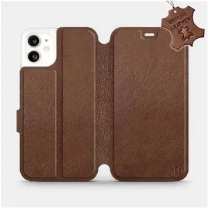 Flip puzdro na mobil Apple iPhone 11 – Hnedé – kožené – Brown Leather